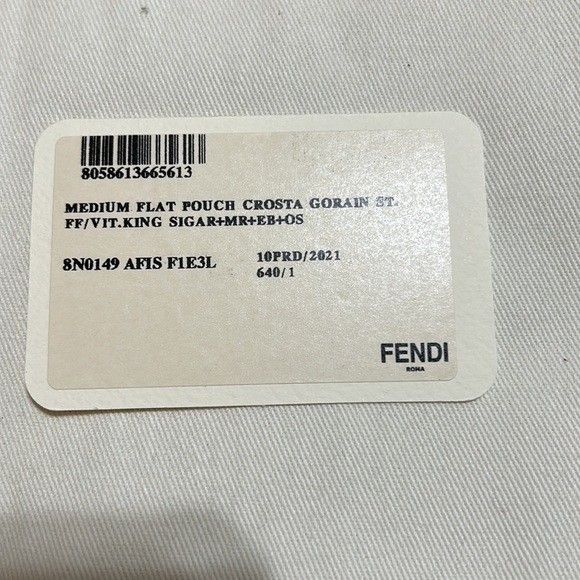 FENDI SUEDE CLUTCH - Picture 5 of 5